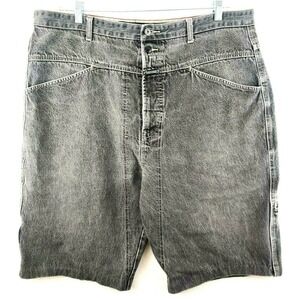 Marithe Francois Girbaud Mens Cut Off Jean Shorts 40x12.5 Black Denim